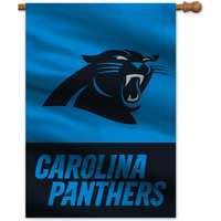 Carolina Panthers Banner 28x40 House Flag Style 2 Sided Split Design CO