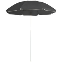 vidaXL Outdoor Parasol with Steel Pole Anthracite 70.9"