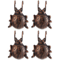 LADYBUG CAST IRON POT HANGER SET OF 4