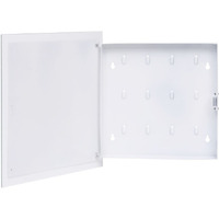 vidaXL Key Box with Magnetic Board White 13.8"x13.8"x2.2"