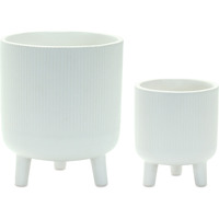 Decorative Pot w/Legs (Set of 2)