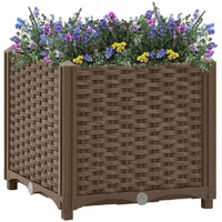 vidaXL Raised Bed 15.7"x15.7"x15" Polypropylene