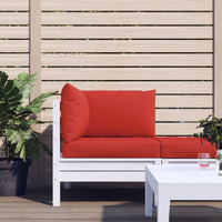 vidaXL Pallet Sofa Cushions 3 pcs Red Fabric