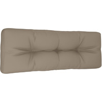 vidaXL Pallet Sofa Cushion Taupe 47.2"x15.7"x3.9"