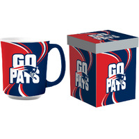 New England Patriots Coffee Mug 14oz Ceramic with Matching Box