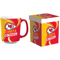 Kansas City Chiefs Coffee Mug 14oz Ceramic with Matching Box