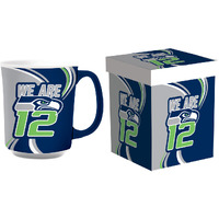 Seattle Seahawks Coffee Mug 14oz Ceramic with Matching Box