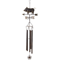 WEATHERVANE WIND CHIME - IRON PIG