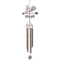 WEATHERVANE WIND CHIME - SILVER BUNNY