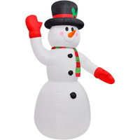vidaXL Christmas Inflatable Snowman 8 ft
