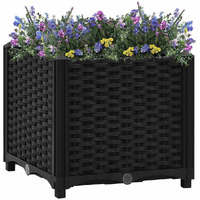 vidaXL Raised Bed 15.7"x15.7"x15" Polypropylene