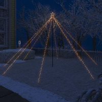 vidaXL LED Christmas Waterfall Tree Lights Indoor Outdoor 400 LEDs 8 ft