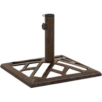 vidaXL Umbrella Base Bronze 17.3"x17.3"x12.2" Cast Iron