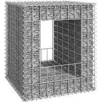 vidaXL Gabion Basket Post 19.7"x19.7"x23.6" Iron
