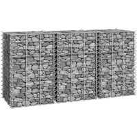 vidaXL Gabion Raised Beds 3 pcs 11.8"x11.8"x19.7" Iron