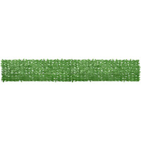 vidaXL Balcony Screen with Green Leaves 196.9"x29.5"