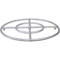 VEVOR 24 inch Round Drop-in Fire Pit Pan, Stainless Steel Fire Pit Burner, Natural & Propane Gas Fire Pan 92,000 BTU, for Indoor or Outdoor Use