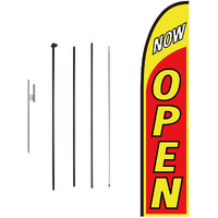 VEVOR Open Flags for Business Advertising Flags for Outside Banner Flag and Pole