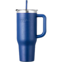 40 oz Insulated Water Bottle Stainless Steel Coffee Cup Handheld Blue