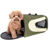Airline Approved Folding Zippered Sporty Mesh Pet Carrier(D0102H70XTA.)