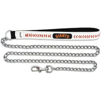 San Francisco Giants Pet Leash Leather Chain Baseball Size Medium CO