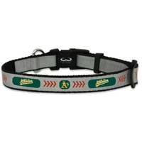 Oakland Athletics Pet Collar Reflective Baseball Size Toy CO
