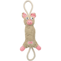 Jute and Rope Plush Pig Dog Toy(D0102H7LL47.)