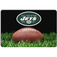 New York Jets Pet Bowl Mat Classic Football Size Large CO