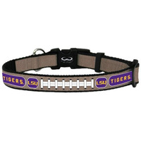 LSU Tigers Pet Collar Reflective Football Size Toy CO