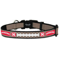 Nebraska Cornhuskers Pet Collar Reflective Football Size Small CO
