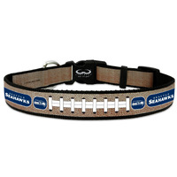 Seattle Seahawks Pet Collar Reflective Football Size Large CO