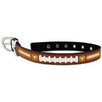 Texas Longhorns Pet Collar Leather Classic Football Size Medium CO