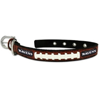 Baltimore Ravens Pet Collar Leather Size Small CO