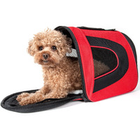 Airline Approved Folding Zippered Sporty Mesh Pet Carrier(D0102H7LLRG.)
