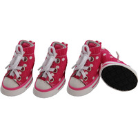 Extreme-Skater Canvas Casual Grip Pet Sneaker Shoes - Set Of 4(D0102H7LVHV.)