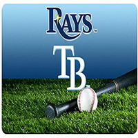 Tampa Bay Rays Pet Bowl Mat Team Color Baseball Size Large CO