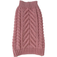 Swivel-Swirl Heavy Cable Knitted Fashion Designer Dog Sweater(D0102H7LD3A.)