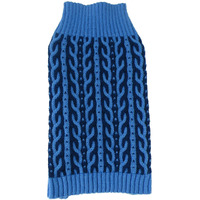 Harmonious Dual Color Weaved Heavy Cable Knitted Fashion Designer Dog Sweater(D0102H7LM9V.)