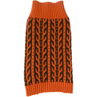 Harmonious Dual Color Weaved Heavy Cable Knitted Fashion Designer Dog Sweater(D0102H7LMGY.)