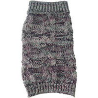 Royal Bark Heavy Cable Knitted Designer Fashion Dog Sweater(D0102H7LMYU.)