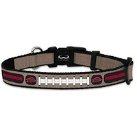 Arkansas Razorbacks Pet Collar Reflective Football Size Toy CO