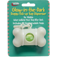 GLOW-N-DARK DOG BAG DISPENSER KIT