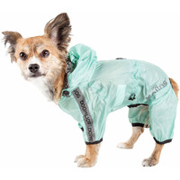 Dog Helios 'Torrential Shield' Waterproof Multi-Adjustable Full Bodied Pet Dog Windbreaker Raincoat(D0102H7LUKU.)