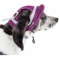 Pet Life 'sea Spot Sun' Uv Protectant Adjustable Fashion Mesh Brimmed Dog Hat Cap(D0102H70ZCG.)
