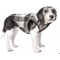 Pet Life 'Black Boxer' Classical Plaided Insulated Dog Coat Jacket(D0102H7LU17.)