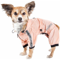 Dog Helios 'Torrential Shield' Waterproof Multi-Adjustable Full Bodied Pet Dog Windbreaker Raincoat(D0102H7LU4G.)