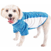 Pet Life Active 'Warf Speed' Heathered Ultra-Stretch Sporty Performance Dog T-Shirt(D0102H7L377.)