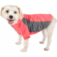 Pet Life Active 'Barko Pawlo' Relax-Stretch Wick-Proof Performance Dog Polo T-Shirt(D0102H7L3SG.)