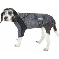 Pet Life Active 'Chewitt Wagassy' 4-Way Stretch Performance Long Sleeve Dog T-Shirt(D0102H70ZZA.)
