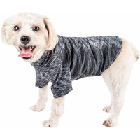Pet Life Active 'Warf Speed' Heathered Ultra-Stretch Sporty Performance Dog T-Shirt(D0102H7LFNY.)